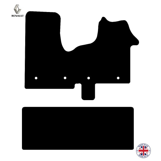 Renault Traffic Van Crew Cab 2014-2024 Car Floor Mat Set Renault Traffic Van Crew Cab 2014-2024 Car Floor Mat Set